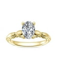 thumbnail image 1 of 2.15 Carat Oval Cut (D/VVS1) Moissanite Diamond Beautiful Wedding Ring for Girls Solid 14K Yellow Gold Size 3 by Diamond-Capitals, 1 of 8