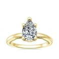 thumbnail image 1 of 2.15 Carat Pear Cut Moissanite Diamond Luxurious Anniversary Ring for Ladies Solid 18K Yellow Gold Size 7.5 by Diamond-Capitals, 1 of 8