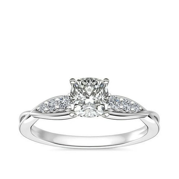 2.15 Carat Shiny Cushion Cut Natural Diamond (F-G/VS1) Engagement Ring for Gifts Solid 950 Platinum Size 7 by Diamond-Capitals