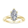 thumbnail image 1 of 2.15 Ct Marquise Cut Moissanite Diamond (D/VVS1) Stunning Wedding Ring for Ladies Solid 14K Yellow Gold Size 3.5 by Diamond-Capitals, 1 of 8