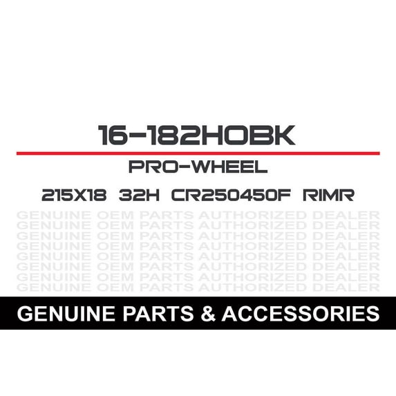 2.15X18 32H Cr250/450F Rim-R- 70 Matte Bk