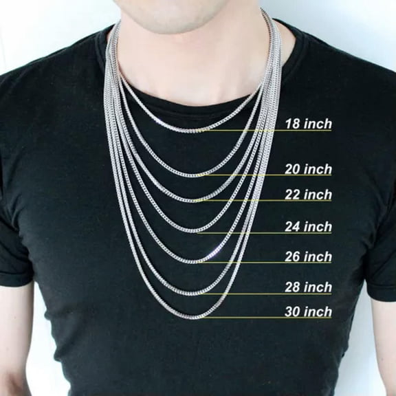 2-15mm Men's Stainless Steel Silver 316L Curb Link Chain Chunky Necklace Jewelry