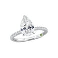 thumbnail image 1 of 2.16 Carat (Ctw VS1-VS2, G-H) Lab-Grown Diamond Pear-Cut Engagement Ring in 14k White Gold for Women, 1 of 6