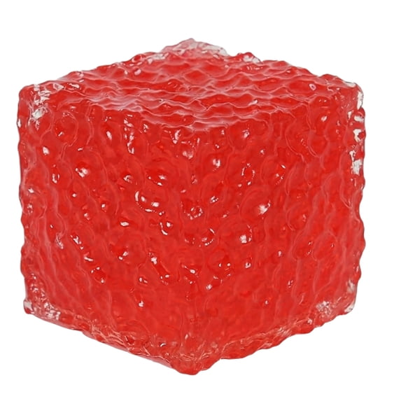 2.17 Inch Cube Shaped Maltose Squishy, Fidget Toys for Adult Office Indoor, Slow Rising TPR Tactile Gadget, Frost Cube Style Desktop Accessory, Multi Color Portable Handheld Decor