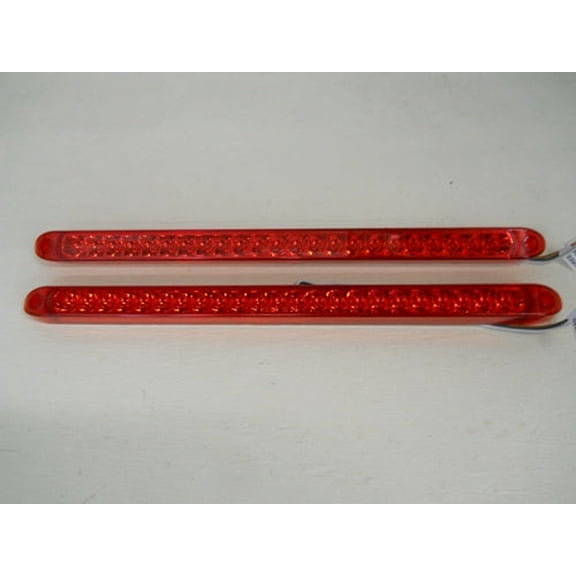 (2) 17" Slim Red 23 SMD LED Truck Trailer RV Bus Brake Stop Turn Tail Lights