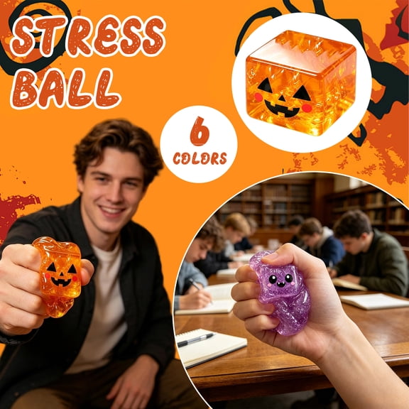 2.17in Purple Glitter Monster Maltose Squish Cube, Slow Rising Anti-Anxiety Fidget Squeeze Block Halloween Party Favor Desktop Sensory Toy (Silver) ()