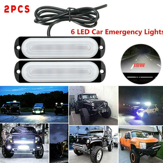 2*18W 6LED Work Light Bar Floods Spot Offroad 4WD Car SUV Driving Fog Lamp DC12V