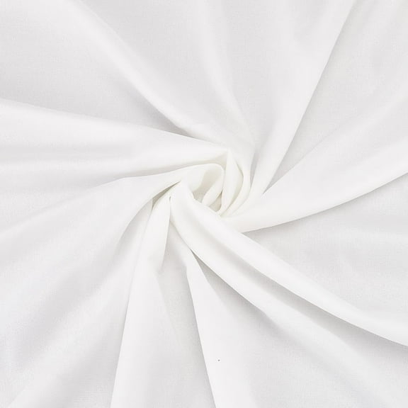 2.18x1.64 Yards White Polyester Lining Fabrics Woven Iron-On Fusible Interlining Cuffs and DIY Projects White