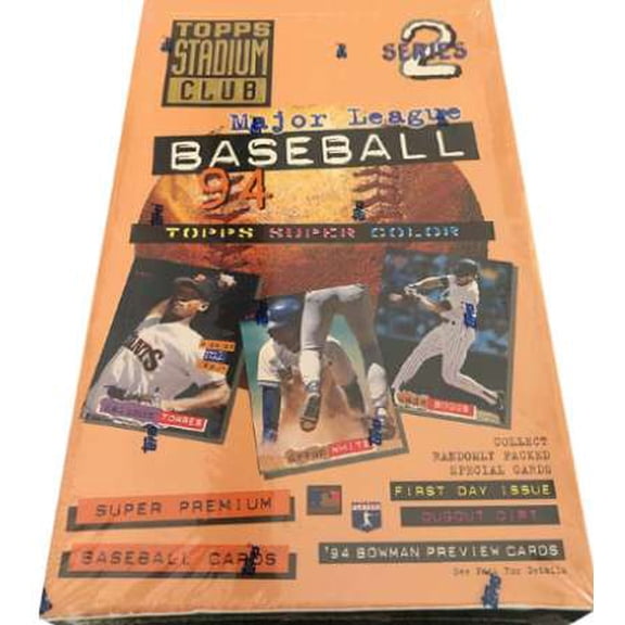 MLB 1994 Topps Stadium Club series 2 Trading Card HOBBY Box
