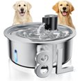 thumbnail image 2 of 2.1Gal/8L/272oz Dog Water Fountain, OIF8Stainless Steel Pet Water Fountain For Large Dogs Automatic Dog Water Dispenser With Ultra Quiet Pump For Multiple Pets Dogs Cats Drinking Black 8l 2 of 12