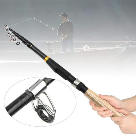 2.1M Extendable Short Sections Wooden Adult Sea Fishing Rods
