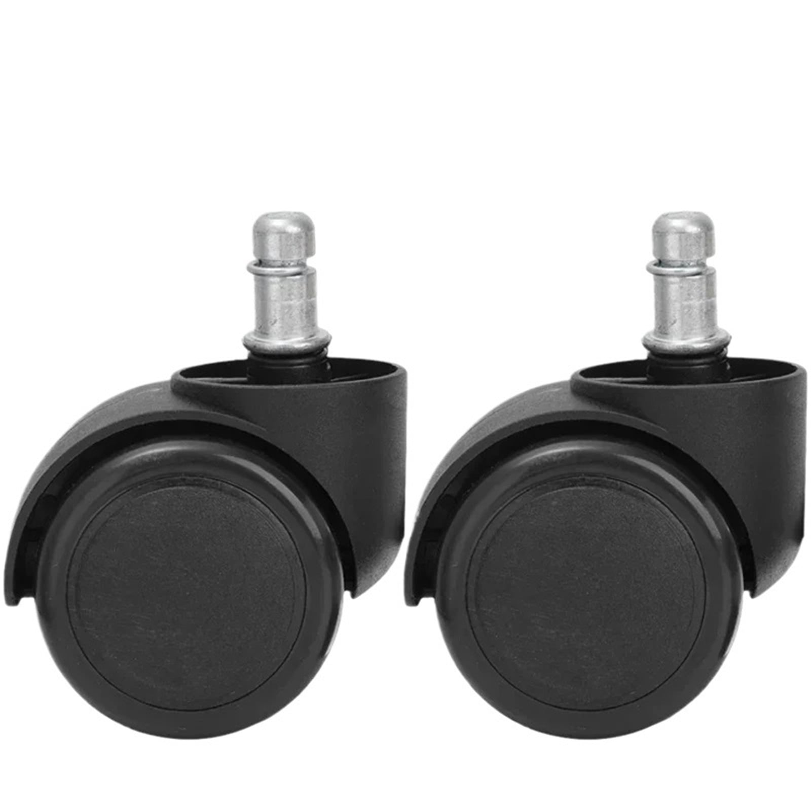 2/1PCS Chair Wheel Caster Replacement Soft Mute Desk Caster Wheels For Work Chair Heavy Duty Safe Rolling Office Chair Wheels ,Quiet and Smooth