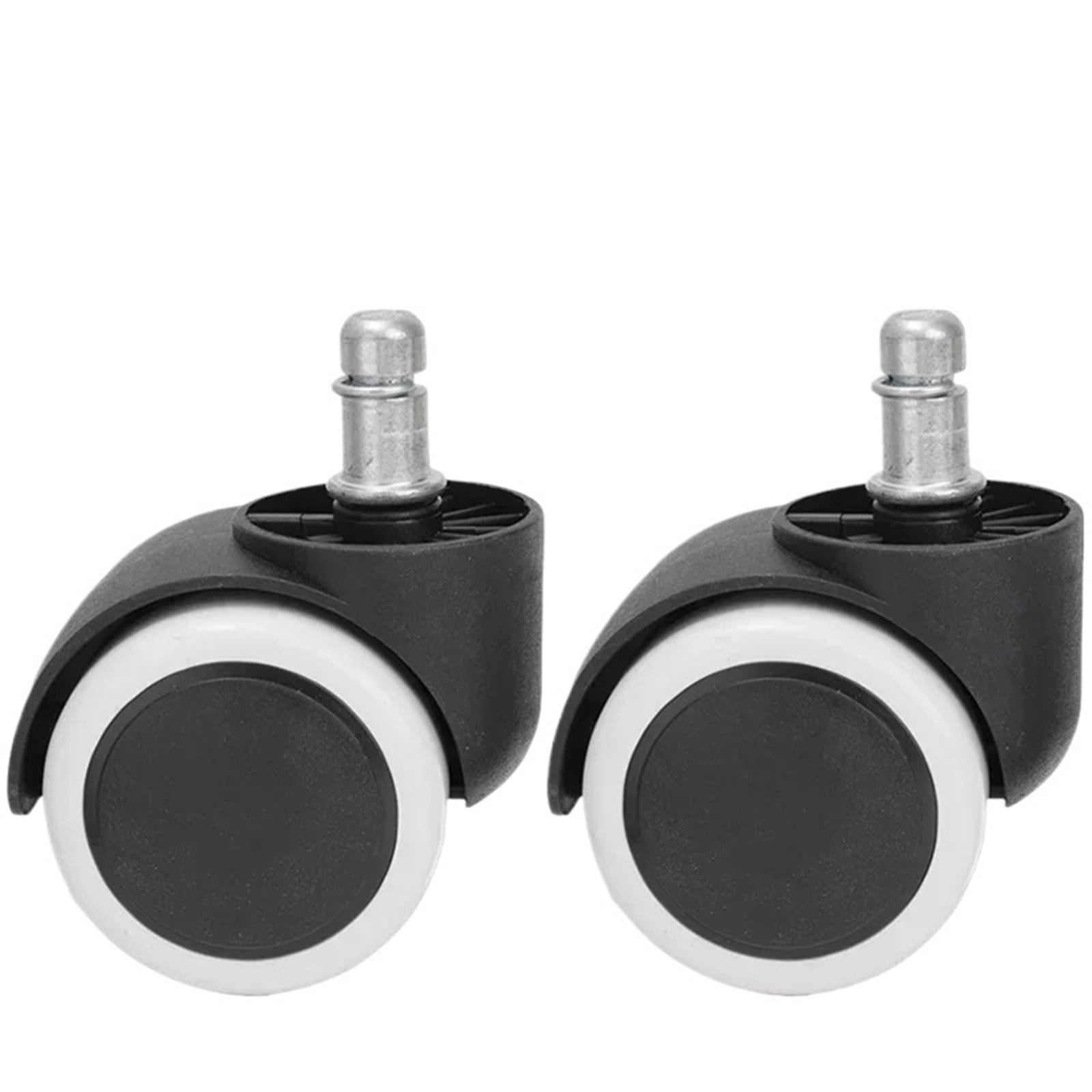 2/1PCS Chair Wheel Caster Replacement Soft Mute Desk Caster Wheels For Work Chair Heavy Duty Safe Rolling Office Chair Wheels ,Quiet and Smooth