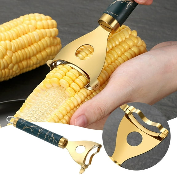 2/1PCS Corn Shucker Gobbler Corn Peeler, Stainless Steel Corn Kernel Stripper Tool,Labor-Saving and Fast Peeling Tool, Efficient Kitchen Gadget
