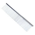 thumbnail image 1 of 2/1PCS Dog Grooming Comb Pet Dog Combs With Rounded Ends Stainless Steel Teeth Cat Comb For Knots Mats & Loose Hair Removal Dematting Tool For Small Medium & Large Pets, 1 of 7