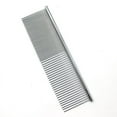 thumbnail image 1 of 2/1PCS Dog Grooming Comb Pet Dog Combs With Rounded Ends Stainless Steel Teeth Cat Comb For Knots Mats & Loose Hair Removal Dematting Tool For Small Medium & Large Pets, 1 of 5