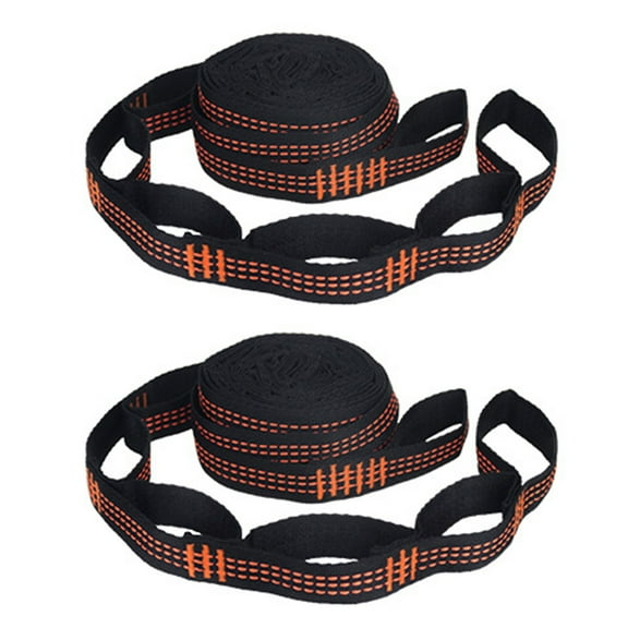 2/1PCS High Bearing Capacity Hammock Straps Breaking Strength Polyester Hammock Belt Rope With Ring Buckle Camping Accessories