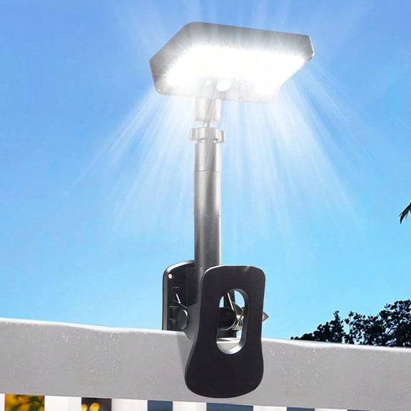 2/1Pack Ultra-bright 94LED Solar Outdoor Lights | Clip on, Motion Sensor, Easy Installation, 1200LM, IP65, Solar Charging, Semi Flush Mount for Chain Link Fence, Deck, Garden, Gutter for Home