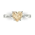 thumbnail image 1 of Clara Pucci 14K White Gold 2.1ct Morganite Solitaire with Accents Ring, 1 of 8