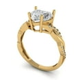 thumbnail image 1 of 2.1ct heart cut clear moissanite 18k yellow gold Bridal Wedding Engagement Promise Anniversary Ring for Women size 8.5, 1 of 7