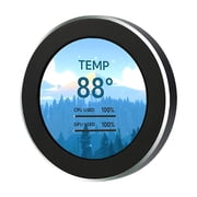 2.1in AIO Display Screen Upgrade Kit LCD Screen CPU Temp Monitor for CPU Liquid Cooler, Computer Accessories PC Parts