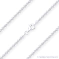 thumbnail image 1 of 2.1mm Roc Link Italian Sparkle Chain Bracelet in Solid .925 Sterling Silver, 1 of 2
