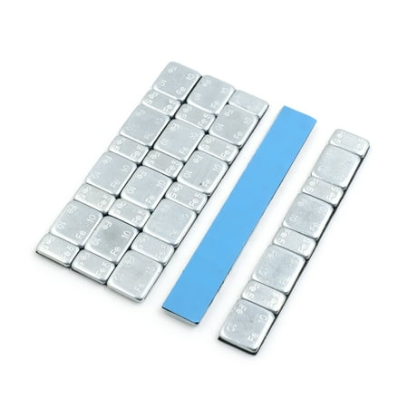 Unique Bargains 2.1oz Adhesive Stick On Wheel Balance Weights Strips for Motorcycle Car 124 x 18mm 5pcs