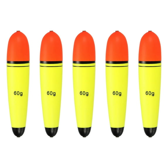 2.1oz Fishing Slip Bobbers EVA Fishing Float, Yellow, 5 Pack