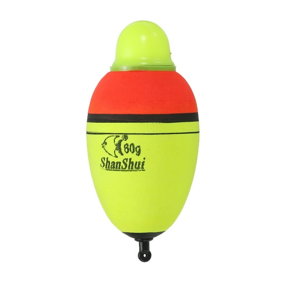 2.1oz Lighted Fishing Slip Bobbers EVA Green Red LED Light Up Fishing Float, Yellow