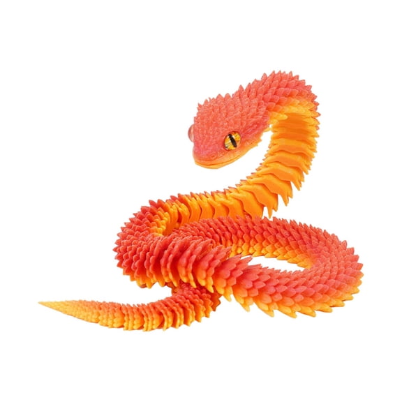 2/1pcs 3D Printed Animals Snake Toys 3D Printed Articulated Snake 3D Animal Model Ornaments Home Office Desk Decor Toys Creative Festival Birthday Gifts For Frends