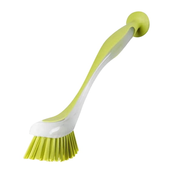 2/1pcs Dish Scrubber Brushes Assorted Color Long Handle Dishwashing Brush With Suction Cup Multipurpose Scrub Cleaning Tool For Kitchen Toilet Bathroom