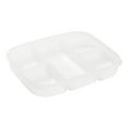 thumbnail image 1 of 2/1pcs Divided Serving Tray With Lid, 5 Compartment for Party Platter, Snackle Box Container, Veggie Tray, Vegetable Storage Square Relish Serving Platter, 1 of 4