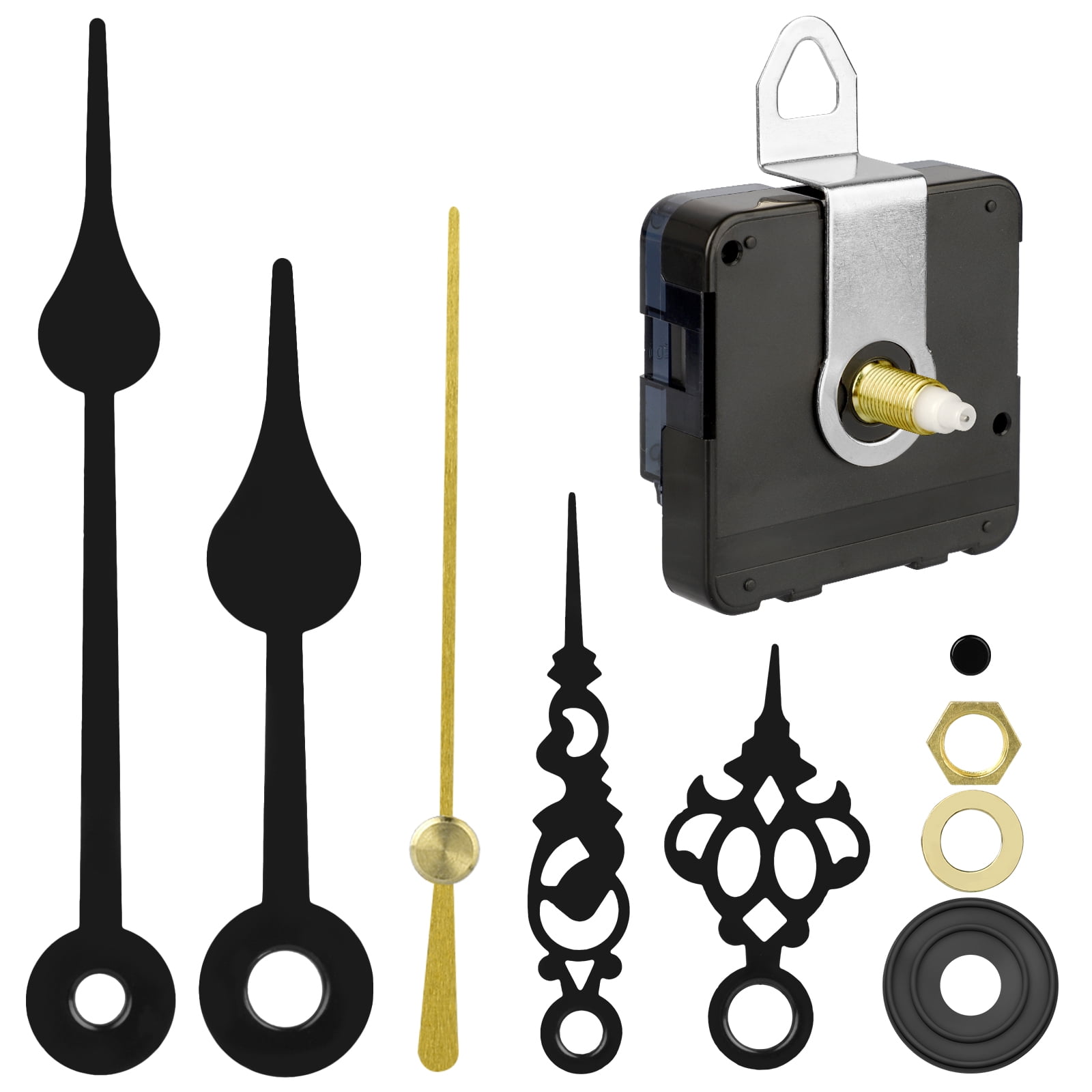 2/1pcs Quartz Clock Movement Mechanism, EEEkit NonTicking DIY Wall