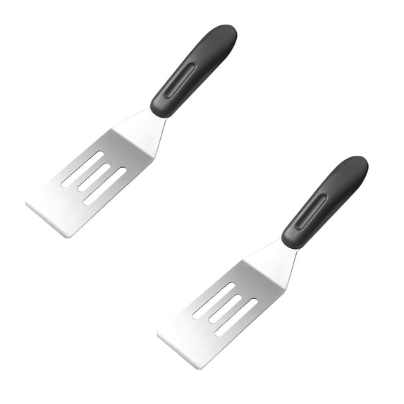 2/1pcs Small Spatula Mini Serving Spatula Metal Spatulas for Kitchen Use Stainless Steel Mini Serving Spatula for Flipping & Cooking Ideal for Brownies Cake Cookie Lasagna Pancakes