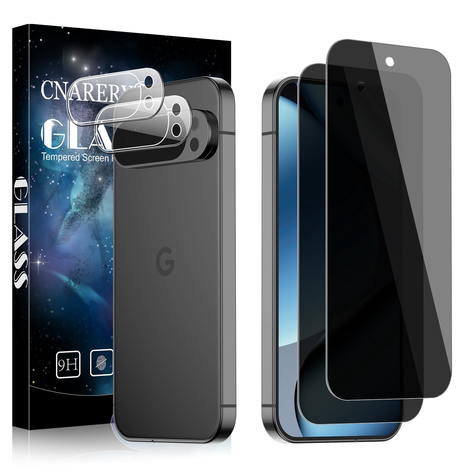 [2+2] 2 Packs for Google Pixel 10 Pro Privacy Tempered Glass Screen ...