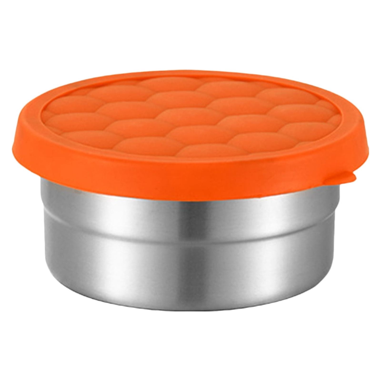 2-Pack Stainless Steel Snack Containers - Double Compartment Reusable Food Containers With Lids