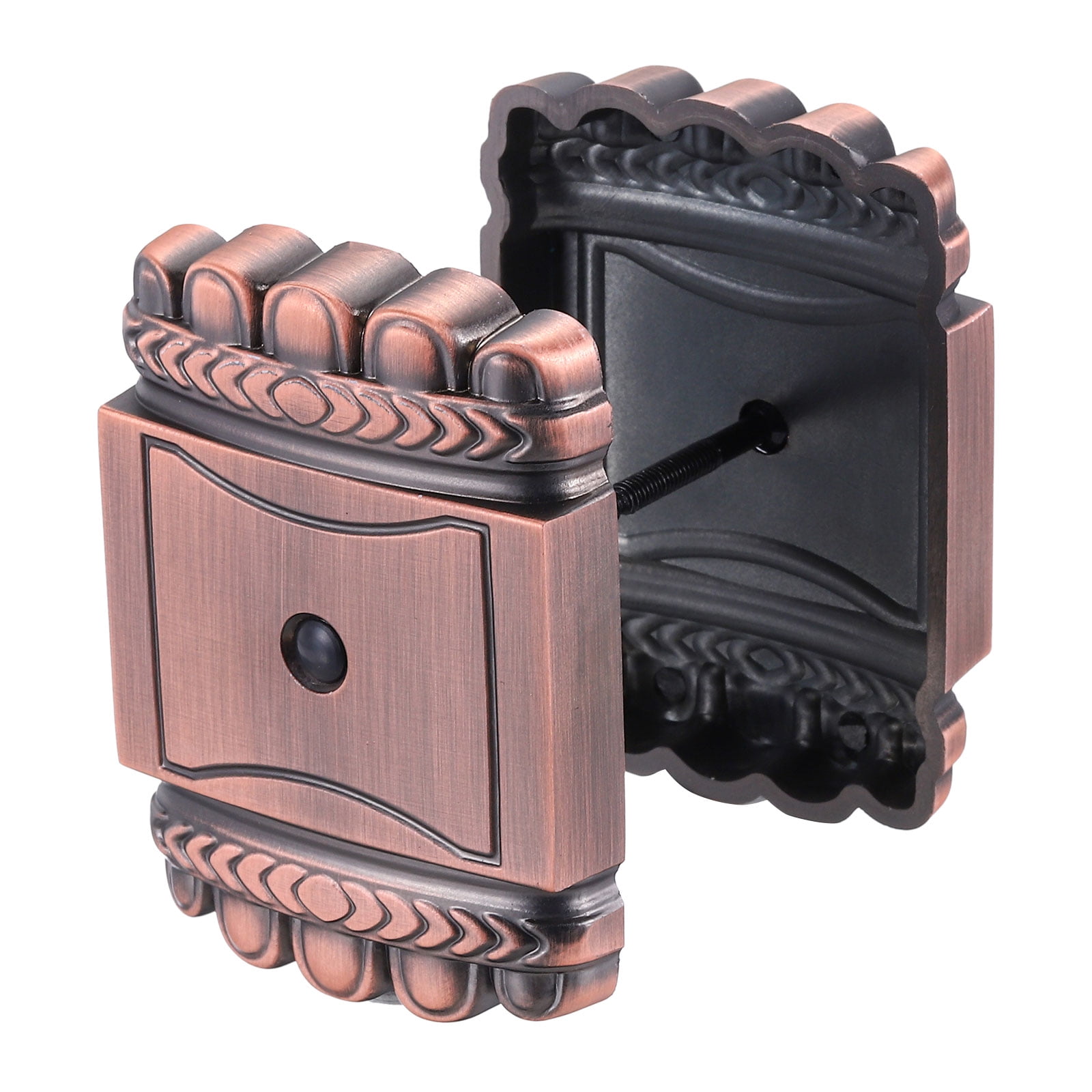 2-2/5" Door Hole Cover Plate Square Zinc Alloy Deadbolt Cover Plate