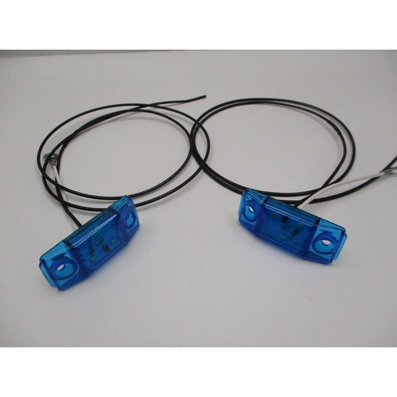 (2) 2.75" Blue LED Accent Utility Step Under Cabinet Shelf Lights Camper RV