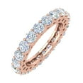thumbnail image 1 of 2.2 Carat Prong Set Diamond Eternity ring in 14K Rose Gold (Ring Size 8.5) - IGI Certified, 1 of 7