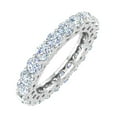 thumbnail image 1 of 2.2 Carat Prong Set Diamond Eternity ring in 14K White Gold - IGI Certified (Ring Size 6.5), 1 of 4