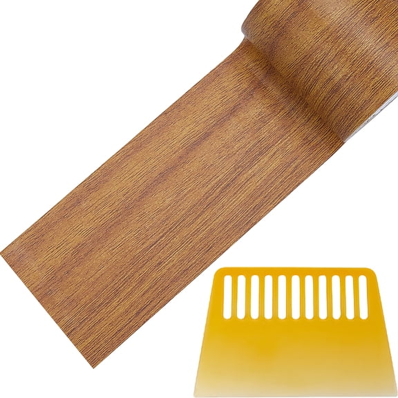 2.2 Inch x 15Ft Peru Imitation Woodgrain Duct Tape with Scraper Wood Textured Adhesive Grain Repair Tape Patch Waterproof