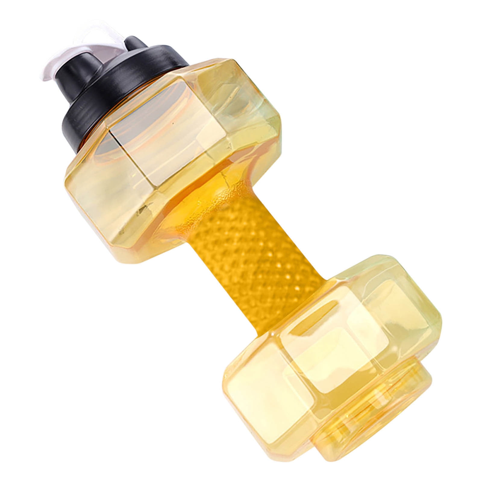 Dumbbell Shaped Water Bottle – 75 Oz (2.2L) Big Capacity, BPA-Free, Leak-Proof Flip Top, Black