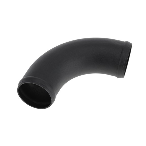 2.2" OD 90 Degree Bend 6064 Aluminum Alloy Tube Intercooler Pipe Surface Blasting Air Intake Connection Hose W/ Double Bead Roll 3.9" Length Black