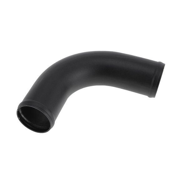 2.2" OD 90 Degree Bend 6064 Aluminum Alloy Tube Intercooler Pipe Surface Blasting Air Intake Connection Hose W/ Double Bead Roll 5.9" Length Black