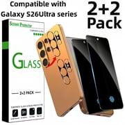 2+2 Pack For Samsung Galaxy S26 Ultra,2 Privacy Screen Protector+ 2 Camera Lens Protector,9H Hardness, Anti-Scratch,Precision Cut, Easy Installation6.9 inch