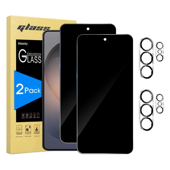 [2 2 Pack] Hionly Compatible with Samsung Galaxy S26 Ultra Privacy Screen Protector with Camera Lens Protector, Military Grade Shatterproof, Phone Case Friendly