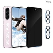 [2+2 Pack] Hionly Compatible with Samsung Galaxy A56 5G HD and Privacy Screen Protector with Camera Lens Protector