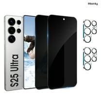 [2 2 Pack] Hionly Compatible with Samsung Galaxy S25 Ultra Privacy Screen Protector with Camera Lens Protector