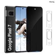 [2+2 Pack] Hionly for Google Pixel 7 HD Privacy Screen Protector with Camera Lens Protector,Sensor Protection,Case Friendly Tempered Glass Film[9H Hardness] [Bubble Free] [Easy Install]
