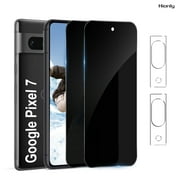 [2+2 Pack] Hionly for Google Pixel 7 Privacy Screen Protector with Camera Lens Protector,Sensor Protection,Case Friendly Tempered Glass Film[9H Hardness] [Bubble Free] [Easy Install]